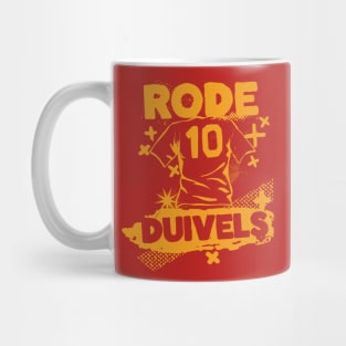 Vintage Belgian Football // Retro Grunge Belgium Soccer Mug